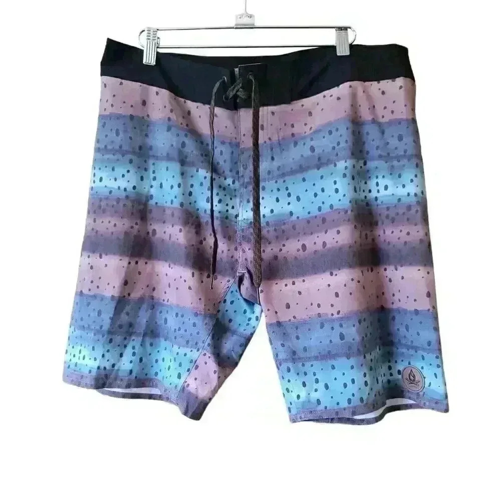 Hippy tree Men's Trout Board Shorts Size 34